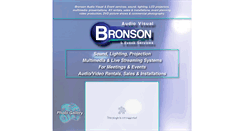 Desktop Screenshot of bronsonav.com